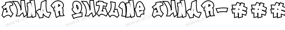 JUNAR OUTLINE JUNAR字体转换